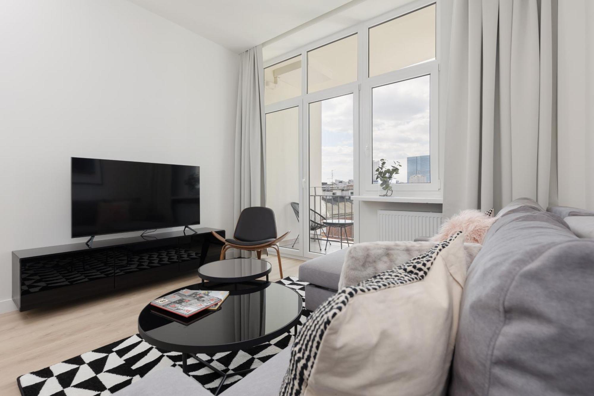 ורשה City Panorama Spacious Apartment By Renters Prestige מראה חיצוני תמונה