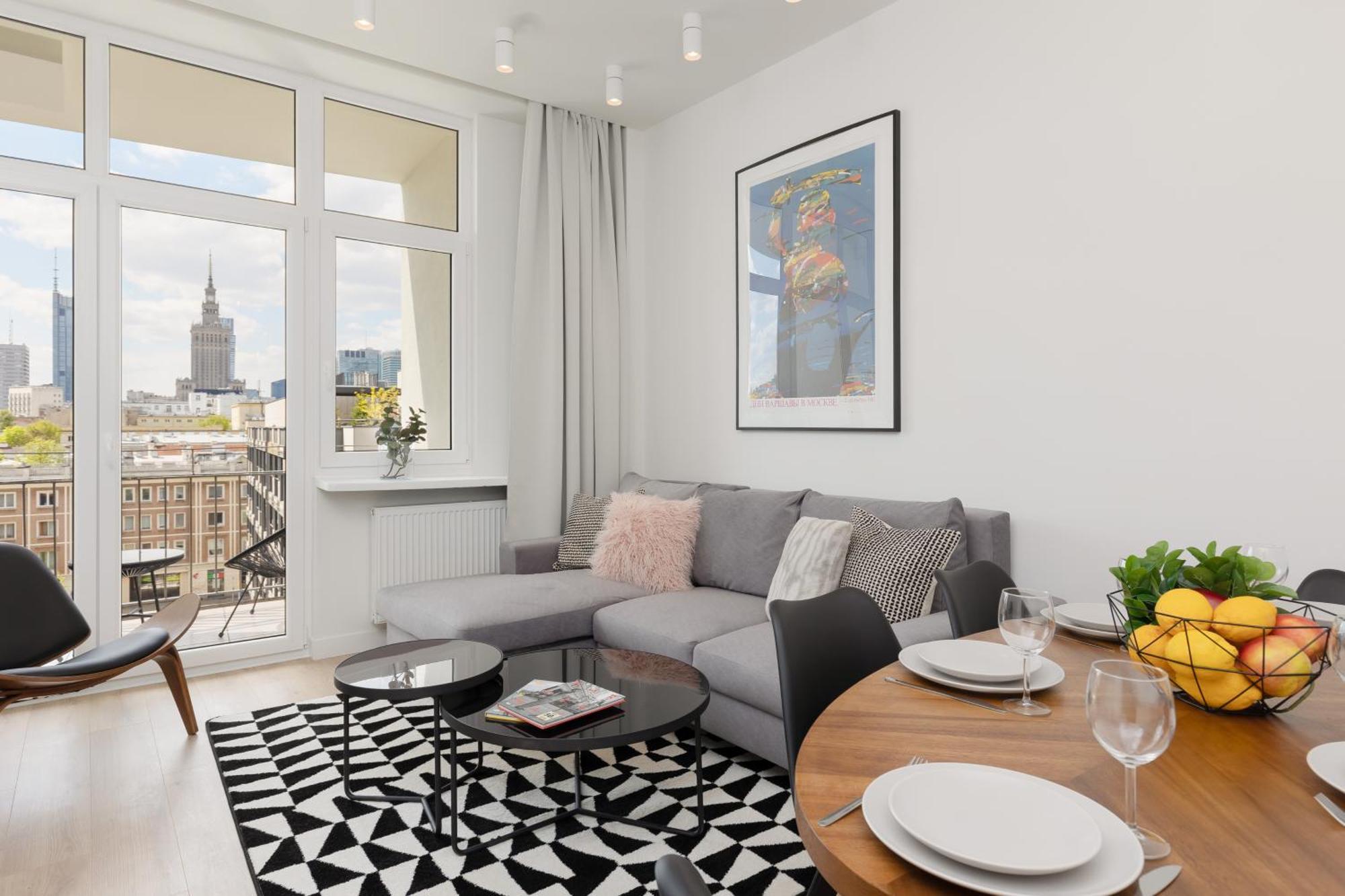ורשה City Panorama Spacious Apartment By Renters Prestige מראה חיצוני תמונה